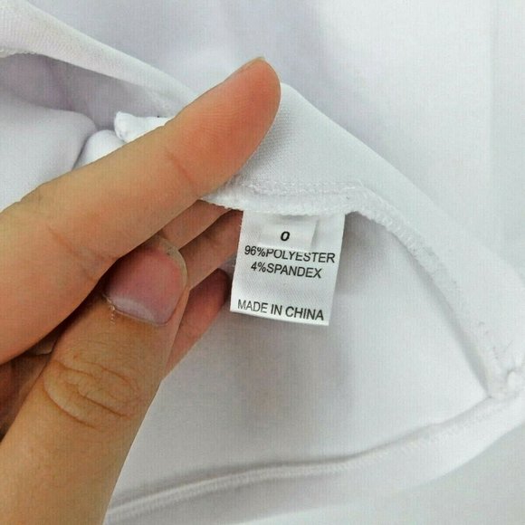 CHALK Designer Women's White Neoprene Field Dress - Picture 9 of 11